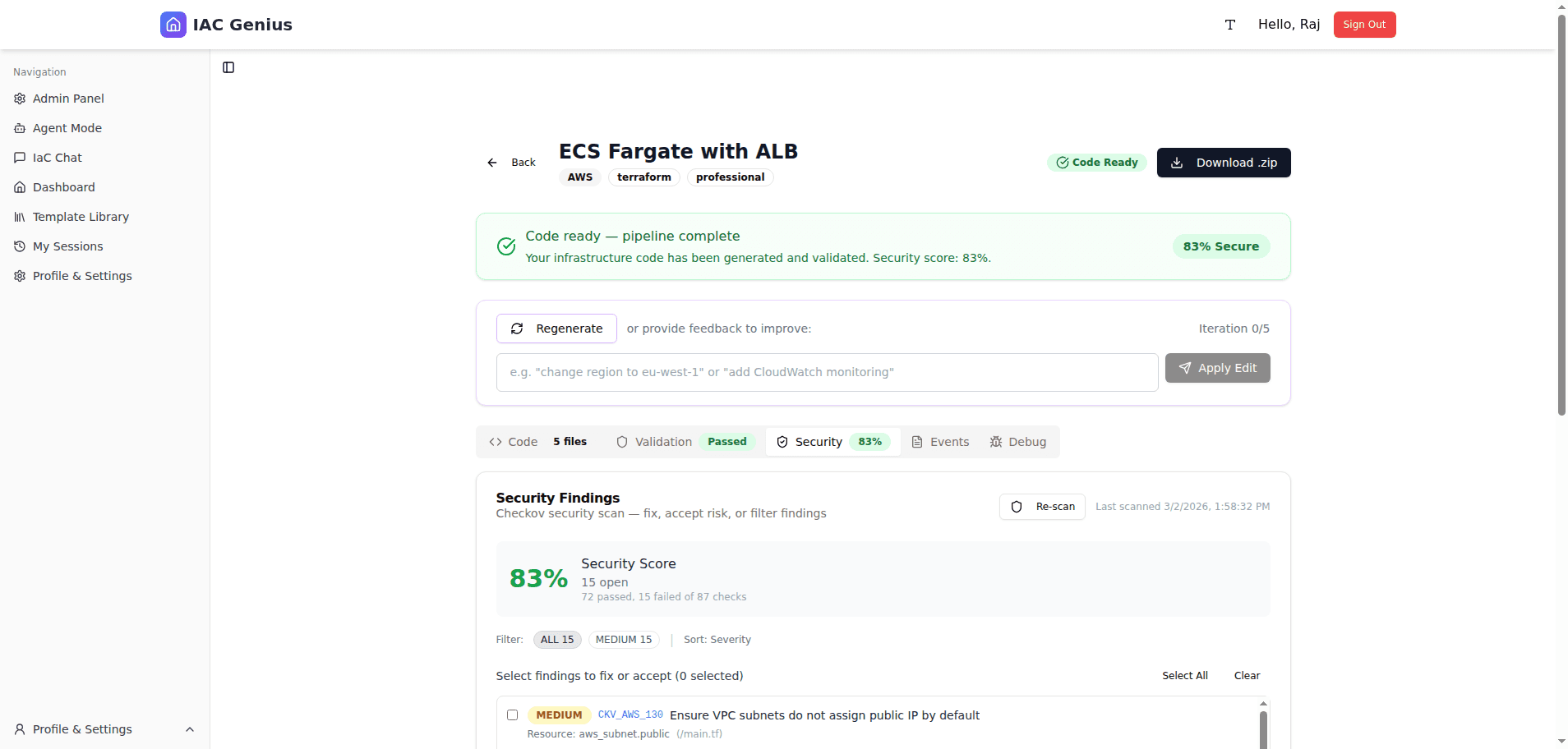 Checkov Security Scanning